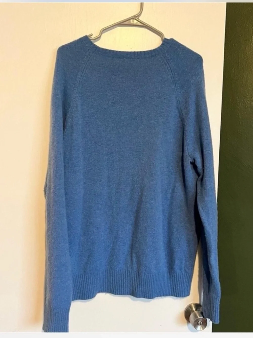 J. Crew blue polyamide lambswool blend pullover sweater  size large